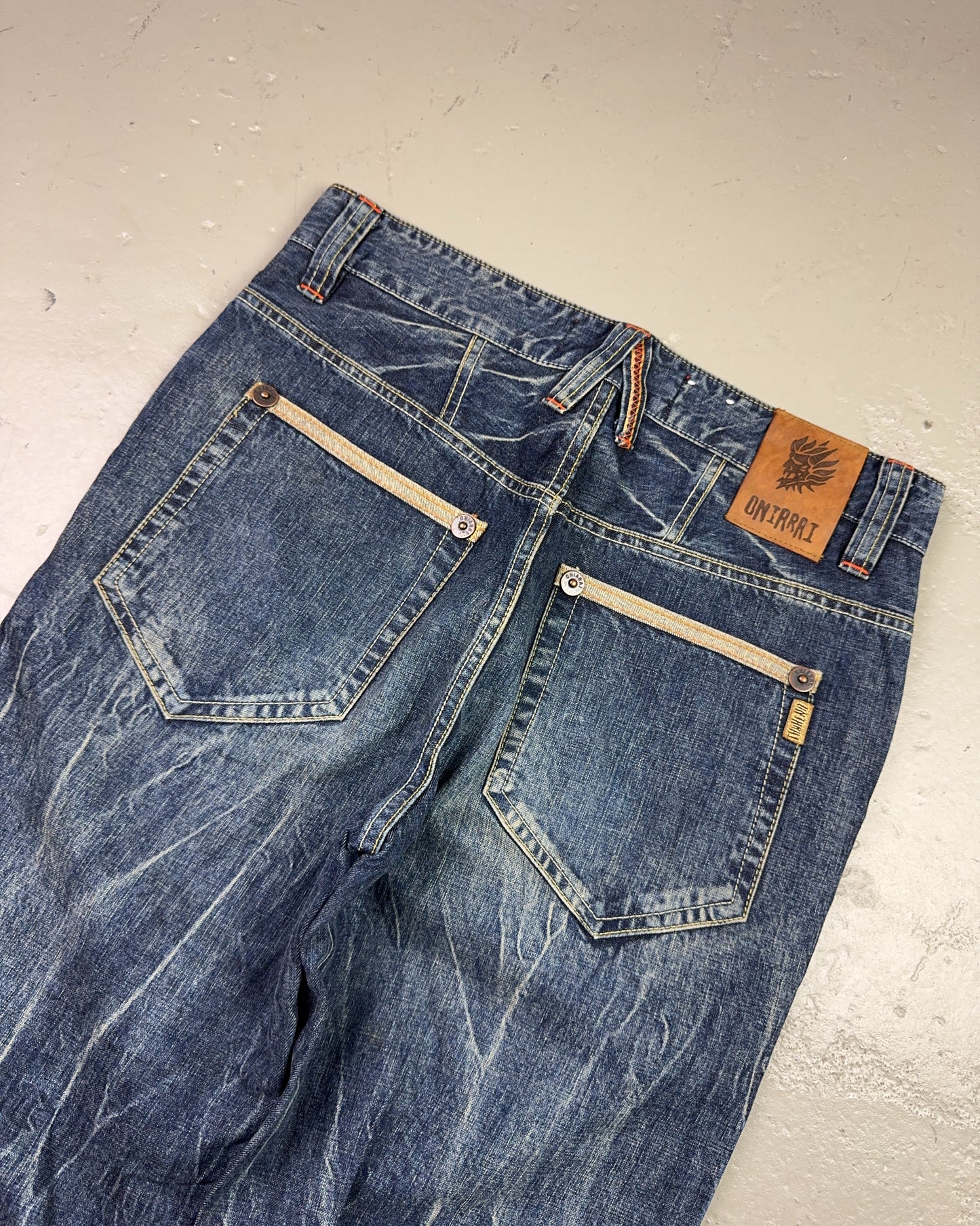 2000's Oniarai Japanese Straight/Baggy Jeans *rare 32x32 (M)