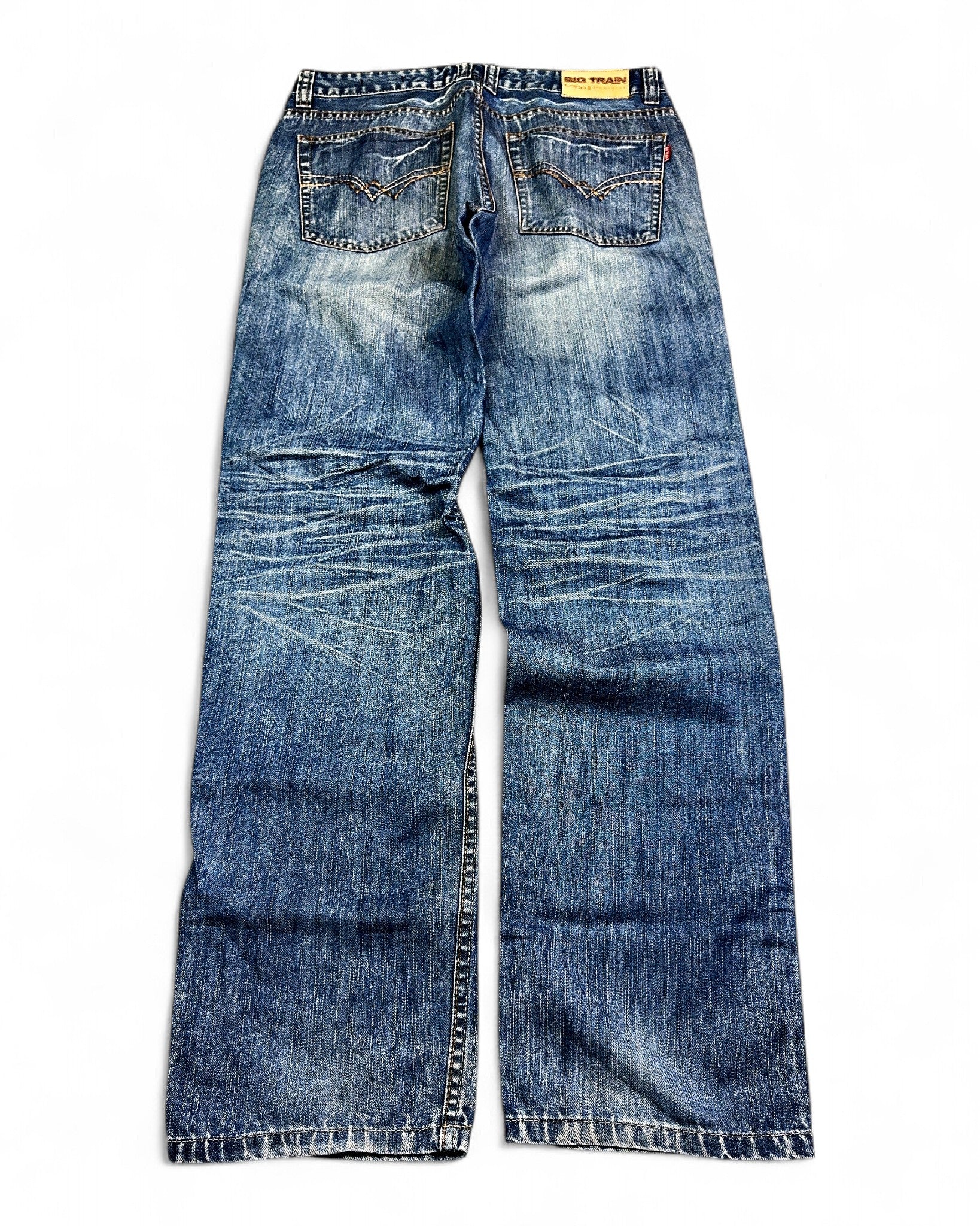 2000's Big Train Japanese Straight/Baggy Jeans *rare 32x32 (M)