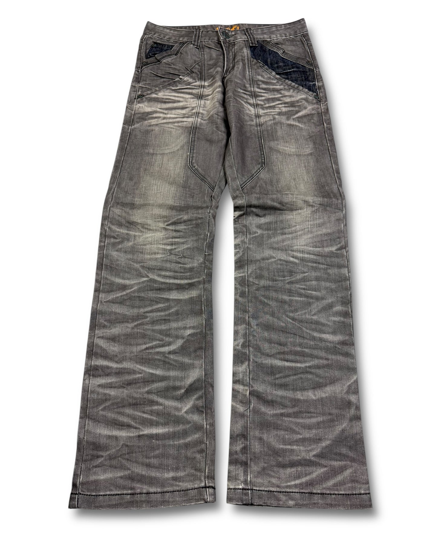 2000's 100yi Japanese Straight/Baggy Jeans *rare 32x34 (M)