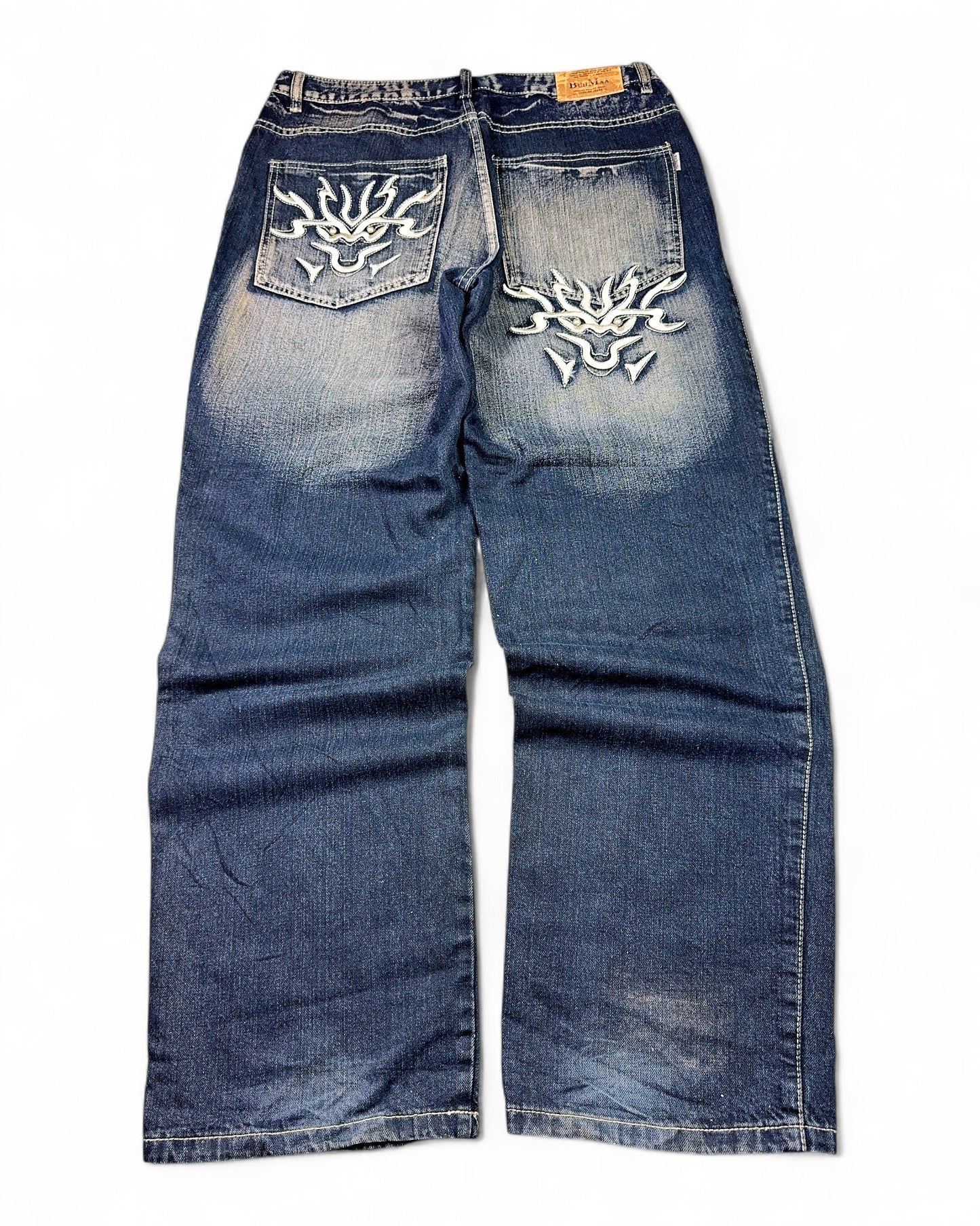 2000's Buhmaa Japanese Baggy Jeans *rare 34x34 (L)