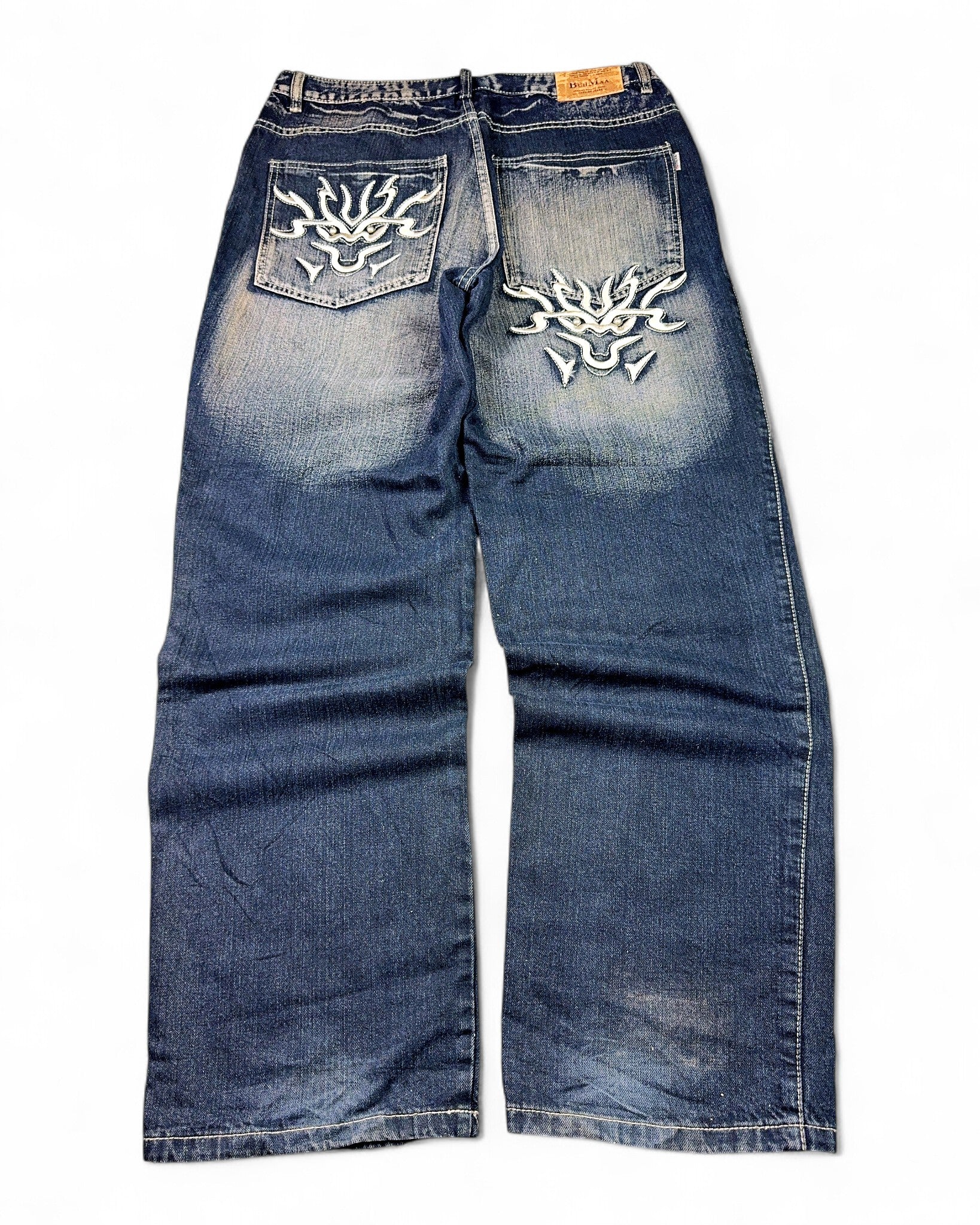 2000's Buhmaa Japanese Baggy Jeans *rare 34x34 (L)