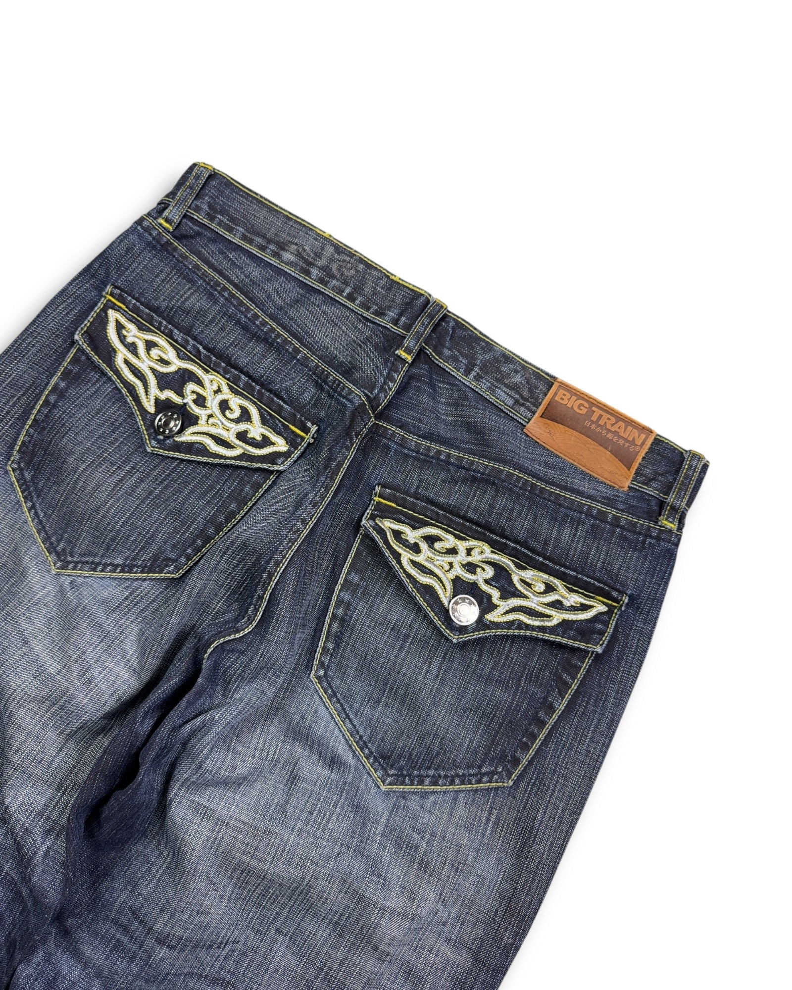 2000's Big Train Japanese Baggy Jeans *very rare 32x34 (M)