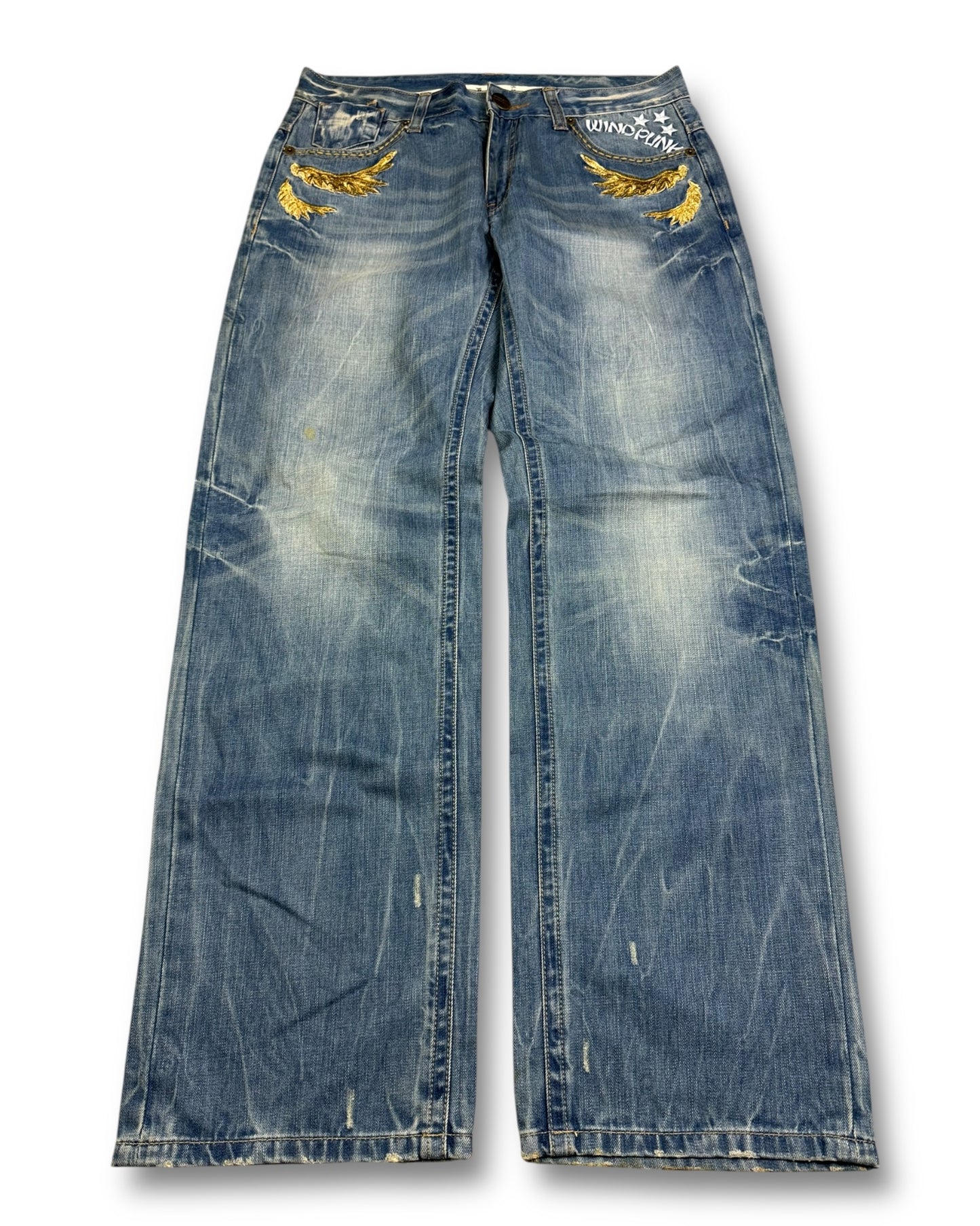 2000's Big Train Baggy Japanese Archive Jeans *very rare 36x34 (XL)