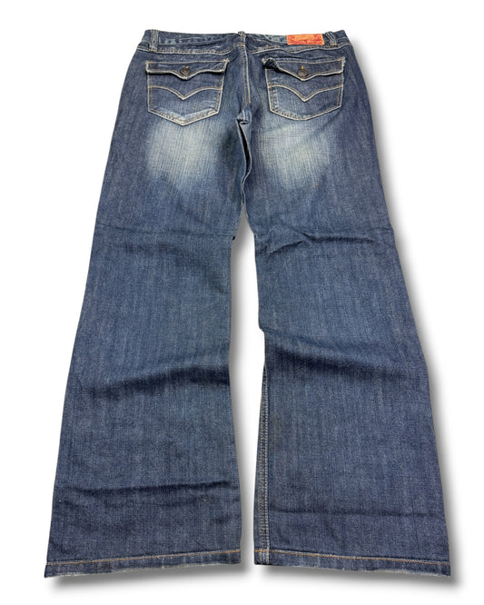 2000's Get Used Baggy Hip Hop Jeans *rare 36x30 (XL)
