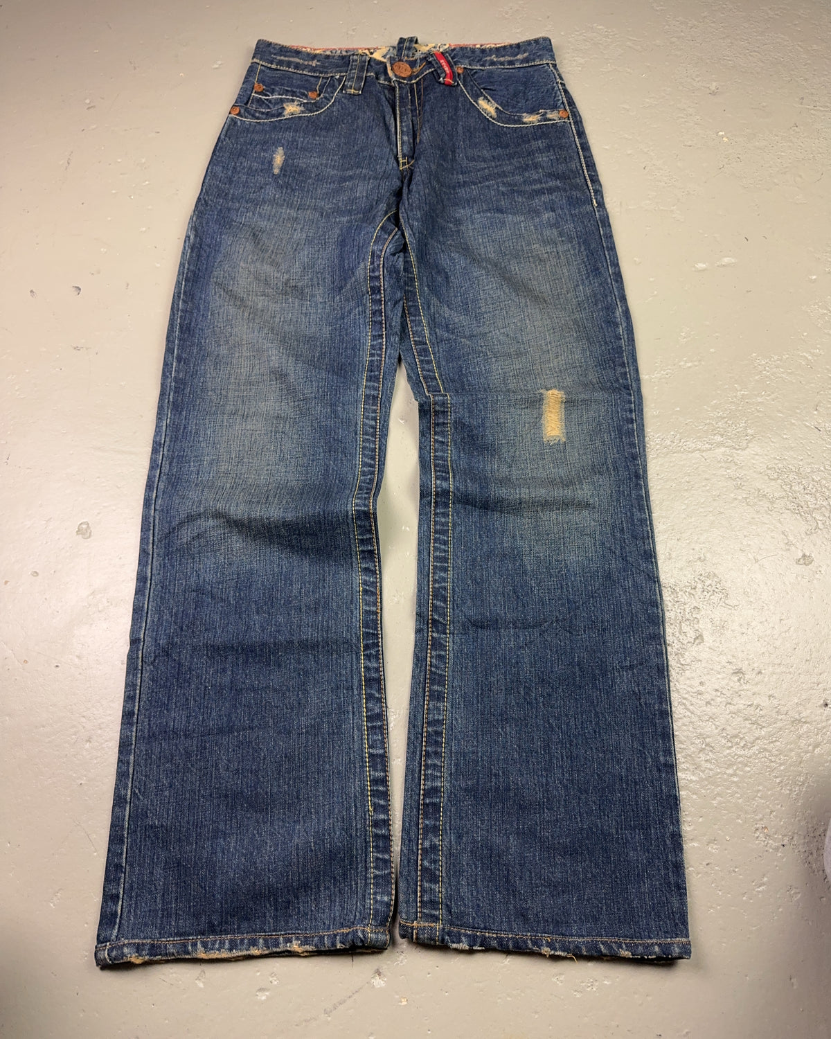 2000's Fujin Japanese Straight/Baggy Jeans *rare 28x32 (S)