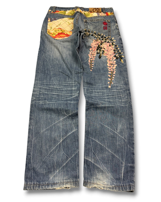 2000's Blue Way Japanese Jeans *very rare 30x28 (M)