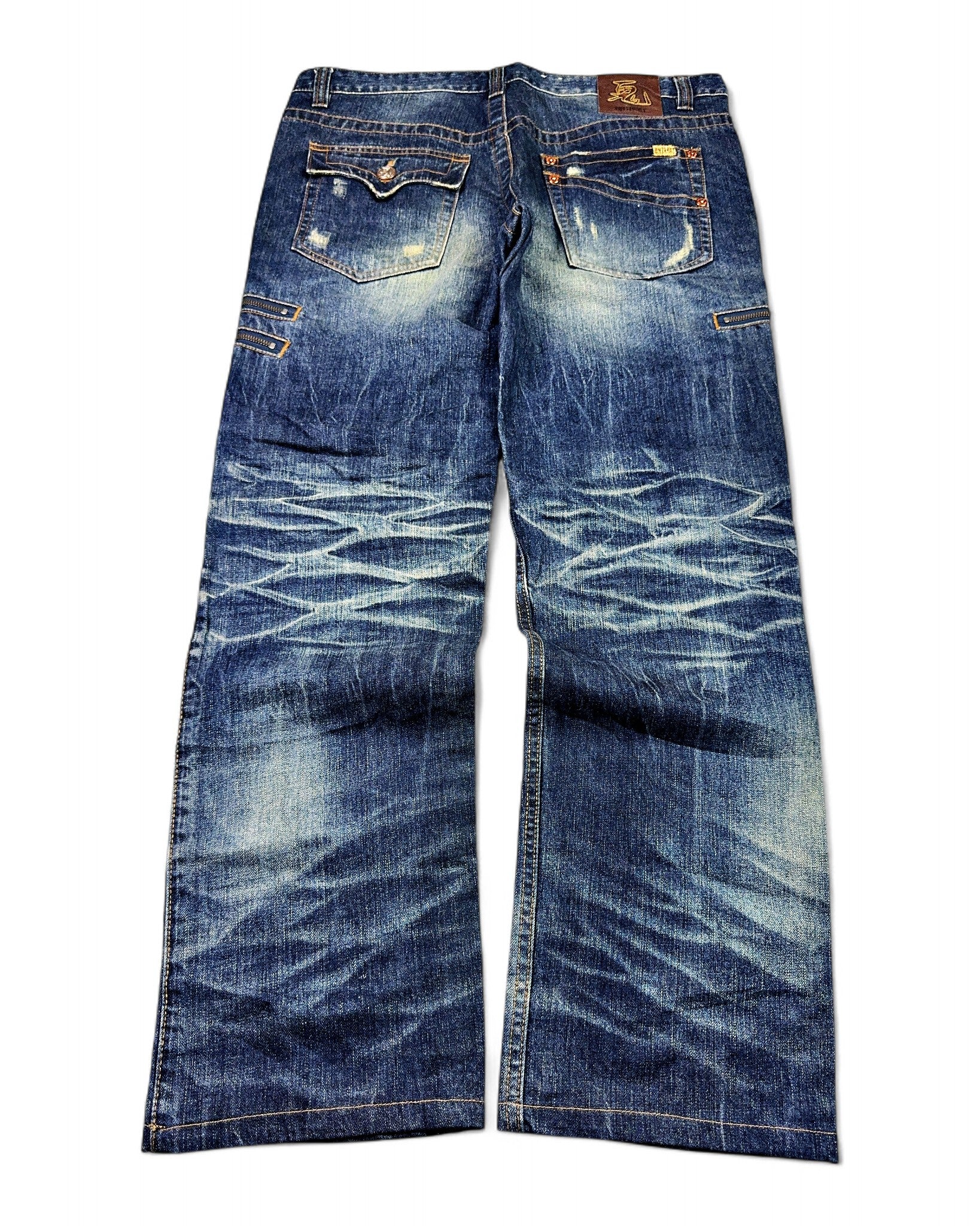 2000's Oniarai Japanese Archive Straight Jeans *very rare 36x32 (XL)