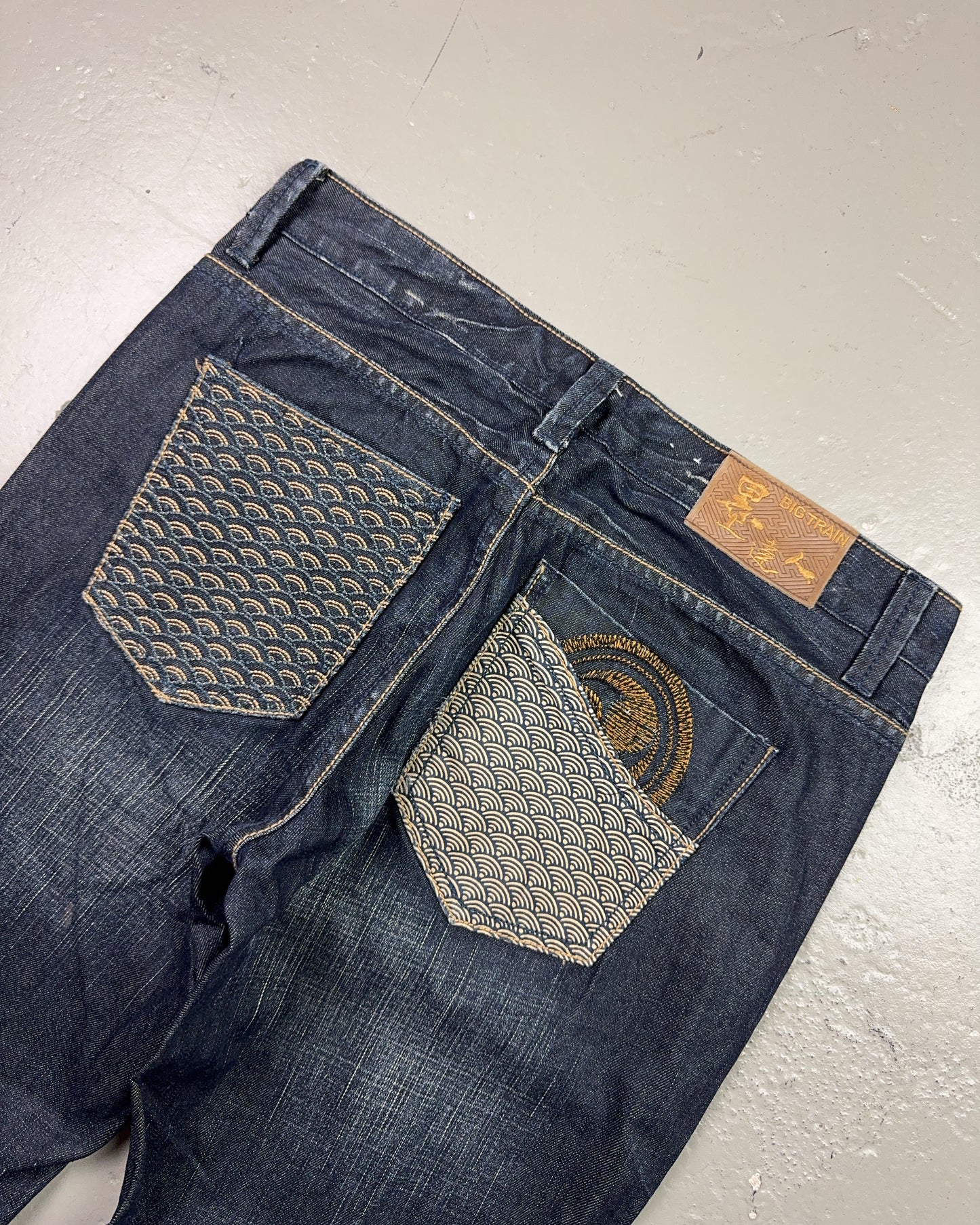 2000's Big Train Japanese Straight/Baggy Jeans *rare 34x32 (L)