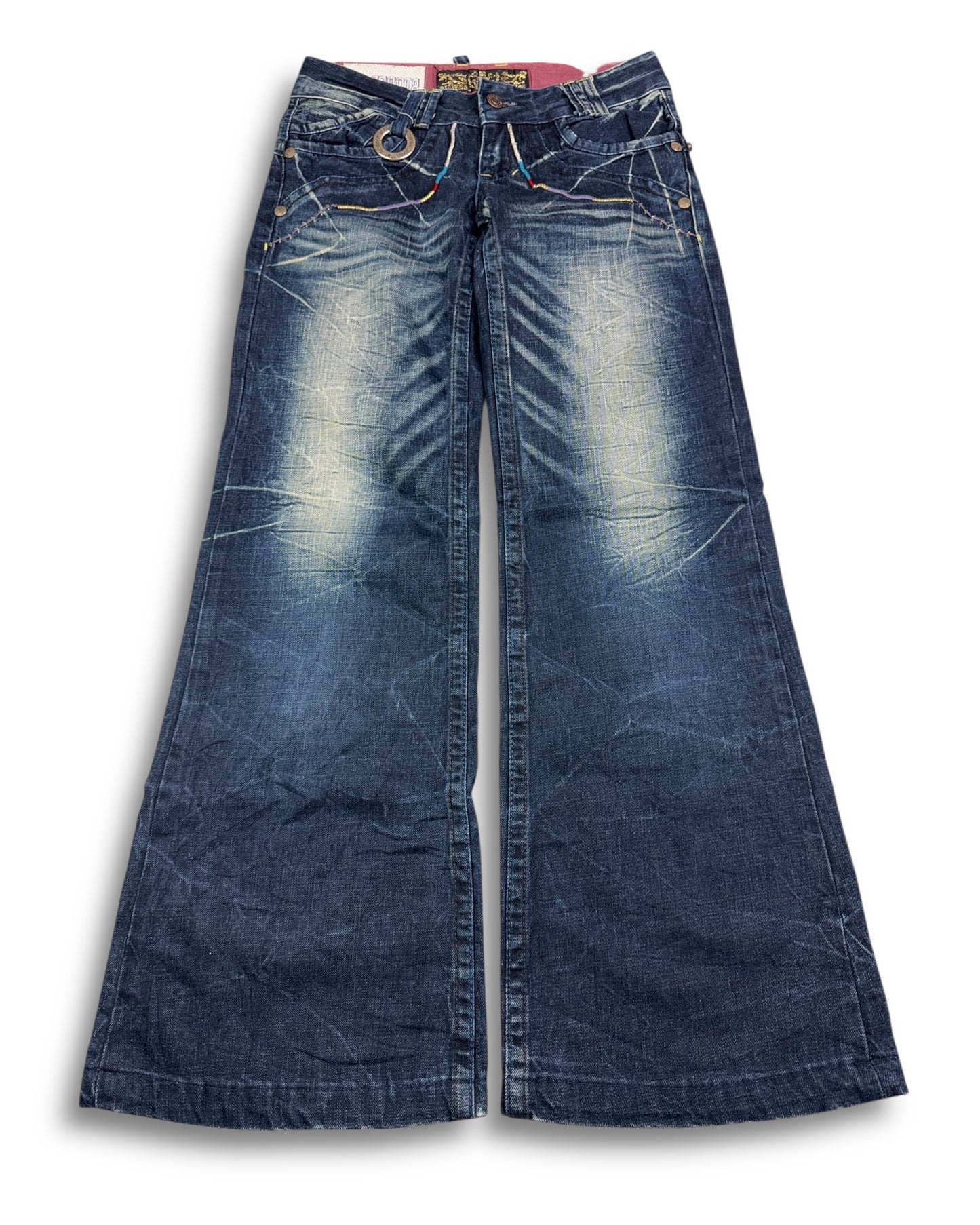 2000's Riobera Low Waist/Bootcut Japanese Archive Jeans Women's *very rare 28x28 (S)