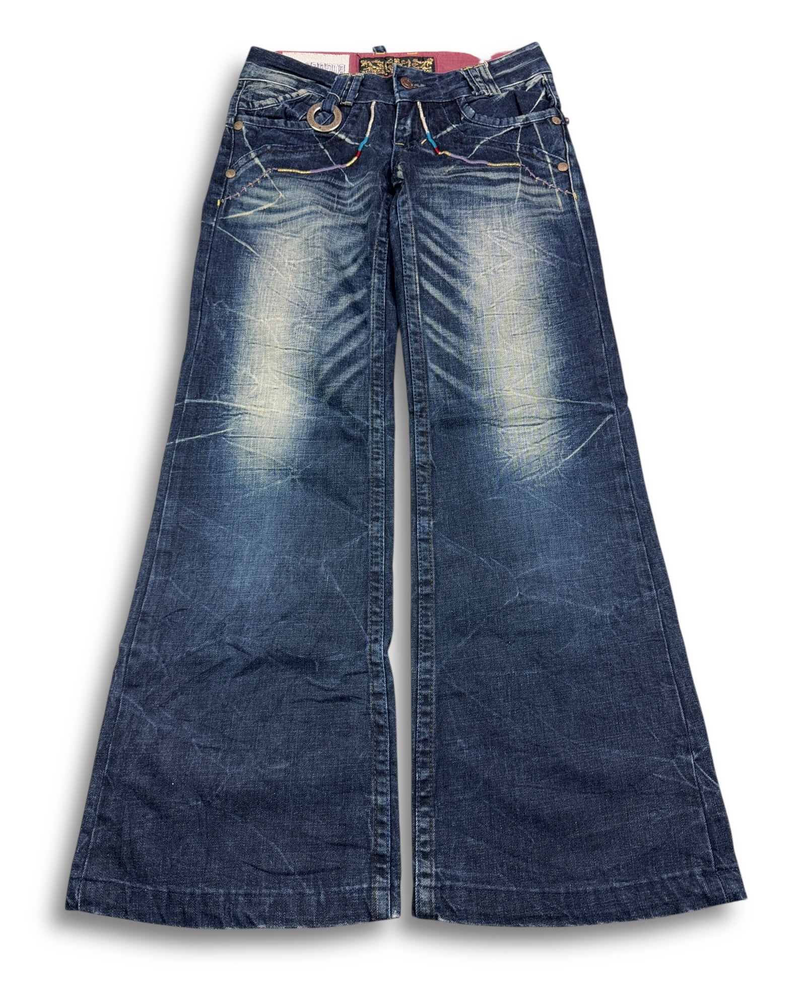 2000's Riobera Low Waist/Bootcut Japanese Archive Jeans Women's *very rare 28x28 (S)