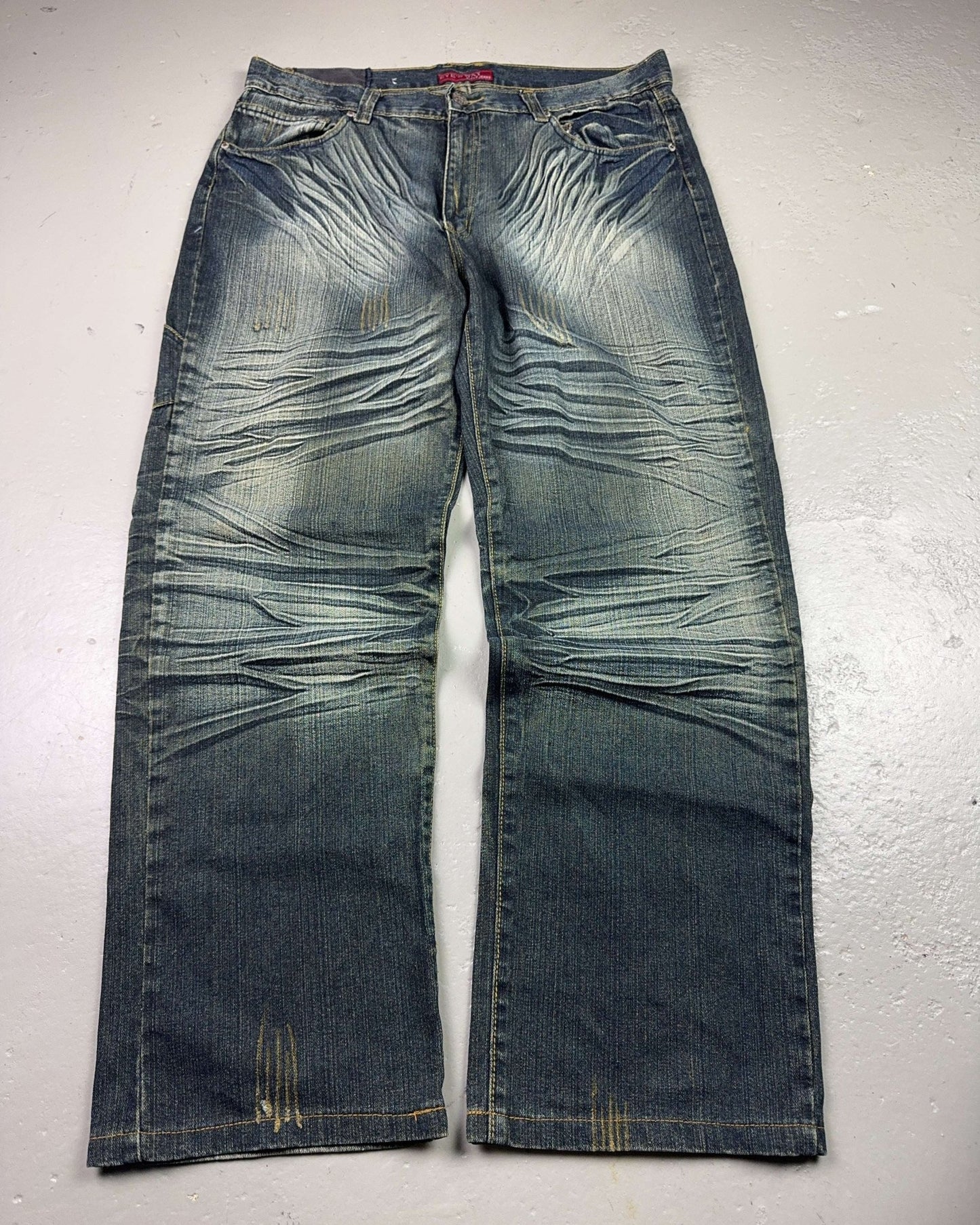 2000's Eyes-Way Japanese Baggy Jeans *rare 38x32 (XXL)