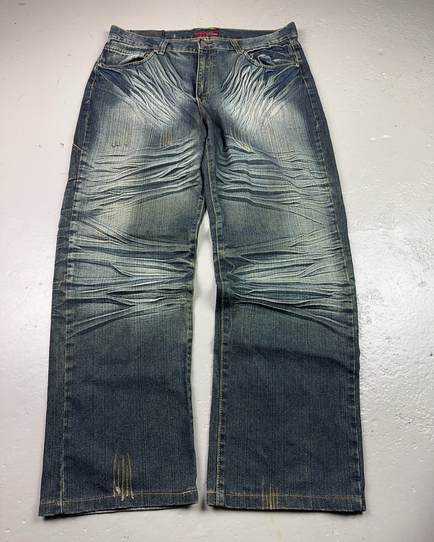2000's Eyes-Way Japanese Baggy Jeans *rare 38x32 (XXL)