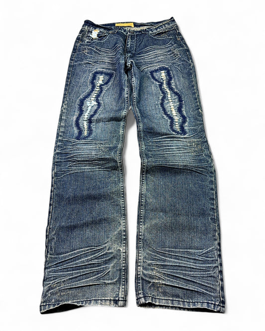 2000's Buhmaa Jeans Japanese Straight Jeans *rare 32x32 (M)