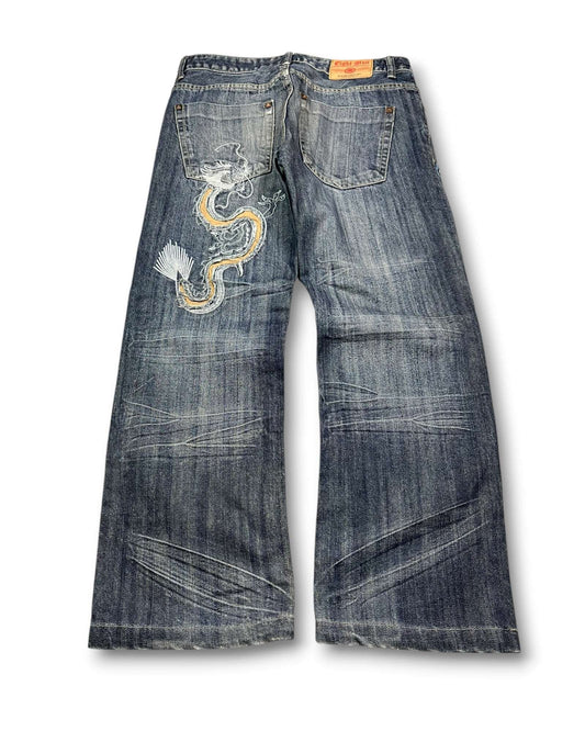2000's Eight Mun Baggy Japanese Jeans *very rare 32x28 (M)