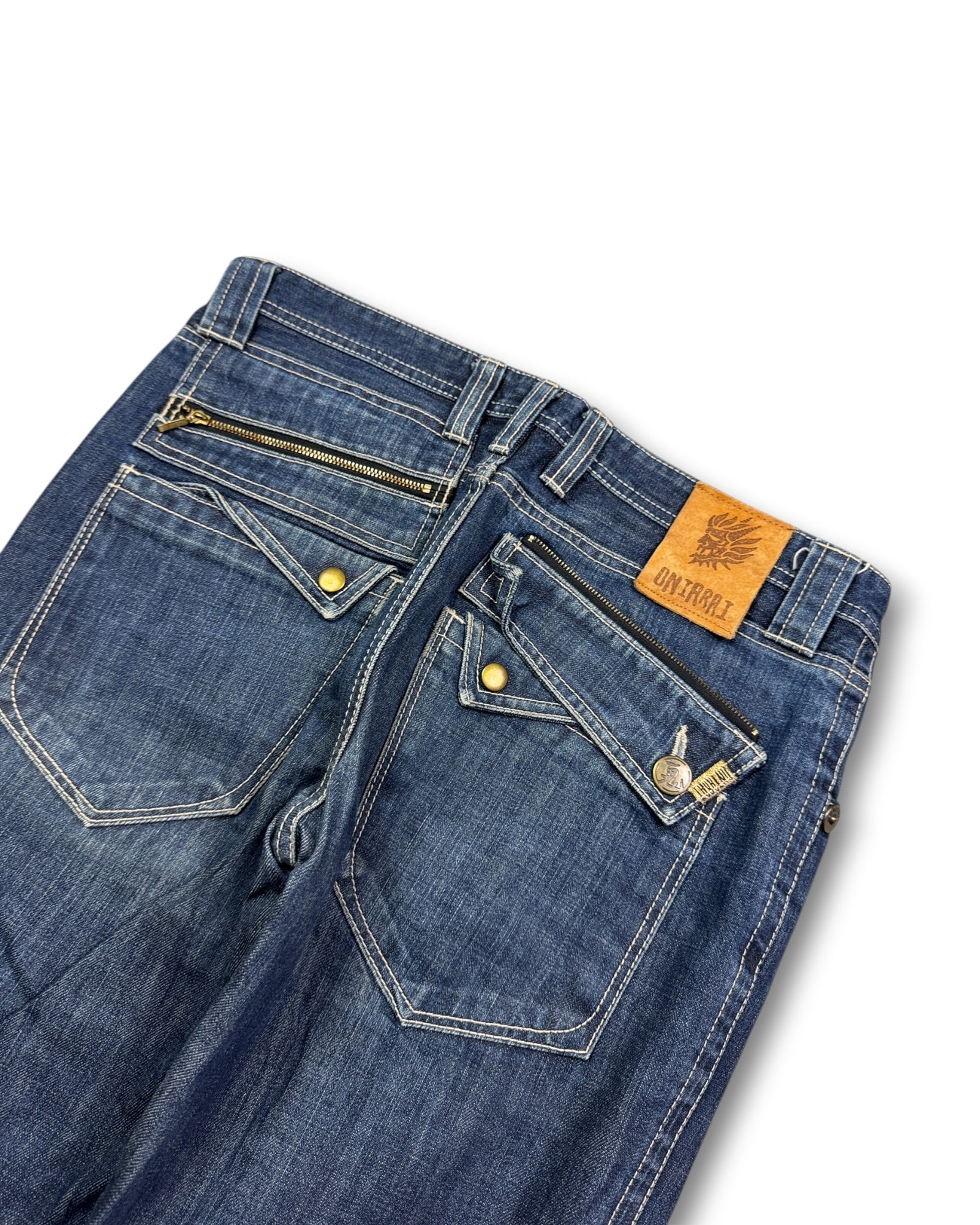 2000's Oniarai Straight/Baggy Japanese Jeans *rare 32x32 (M)