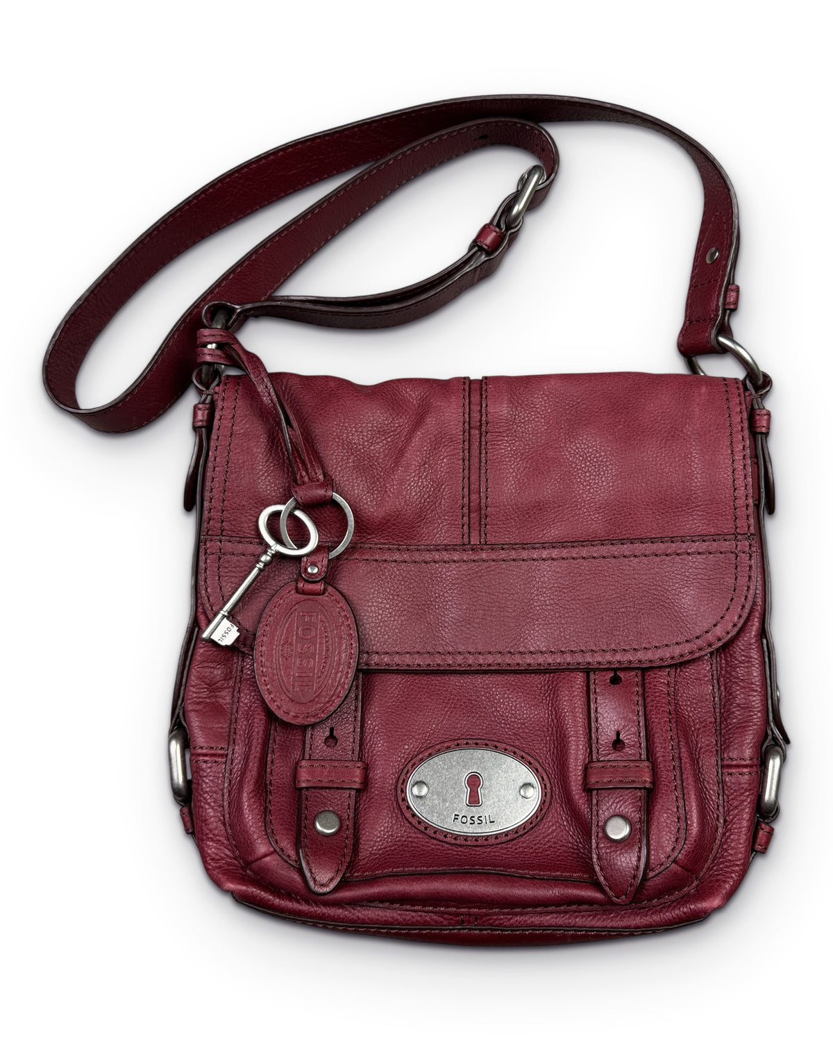 2000's Fossil Leather Crossbody Bag * - Lennys Vintage