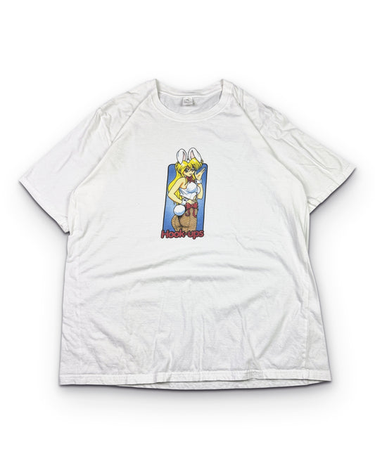 2000's Hook-Ups Bunny T-shirt (XL) - Lennys Vintage