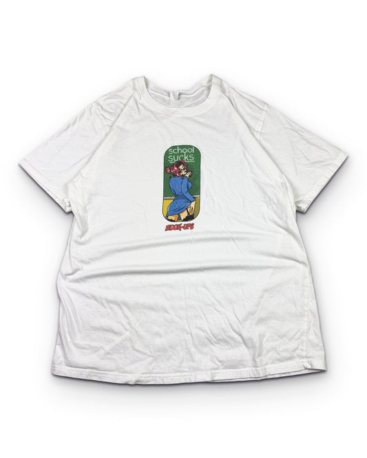 2000's Hook-Ups School Sucks T-shirt (XL) - Lennys Vintage