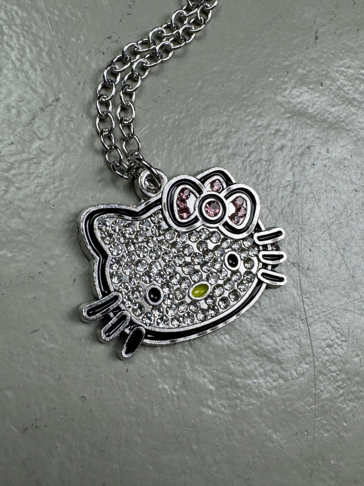 Iced Hello Kitty Necklace - Lennys Vintage