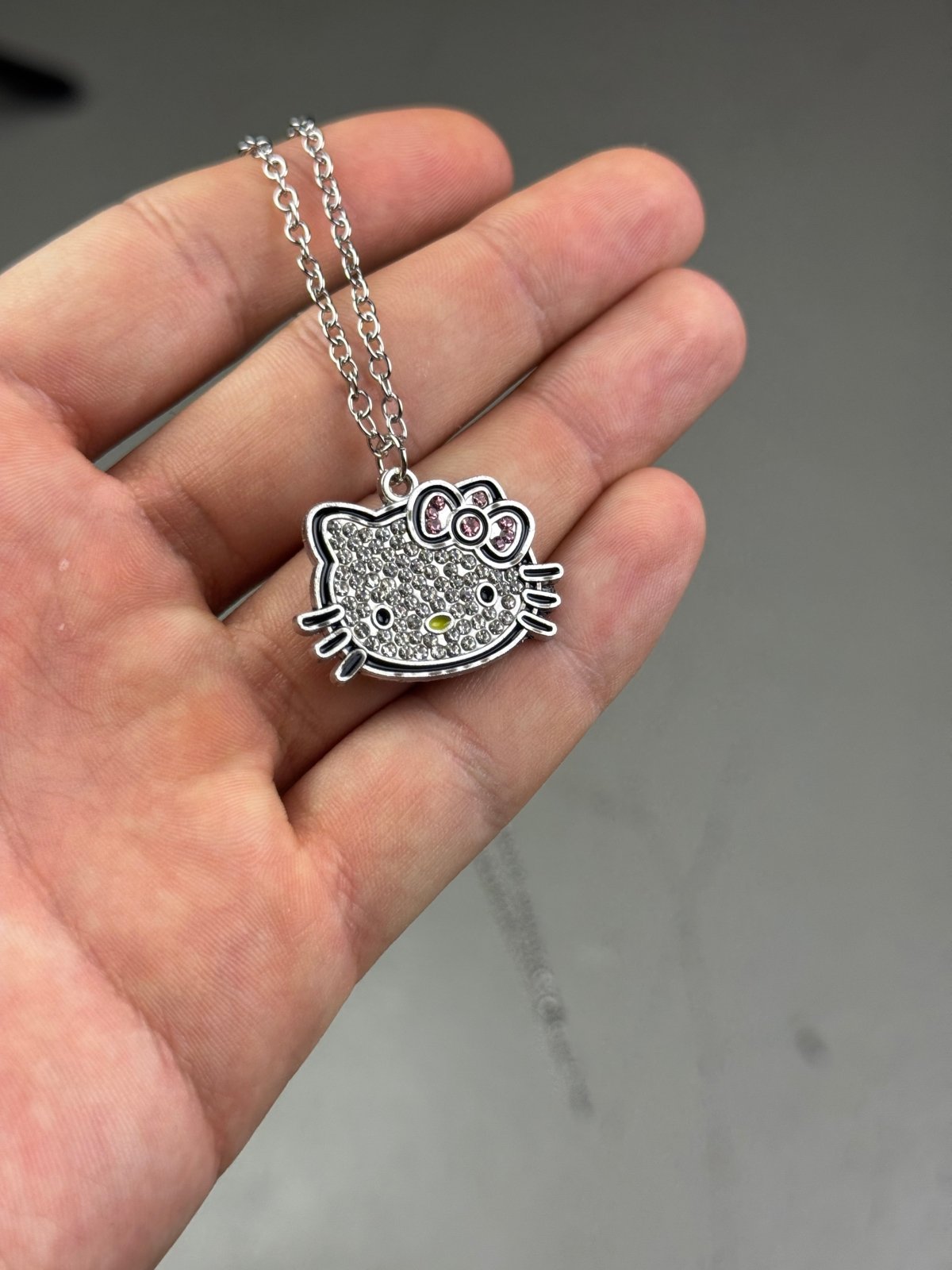 Iced Hello Kitty Necklace - Lennys Vintage