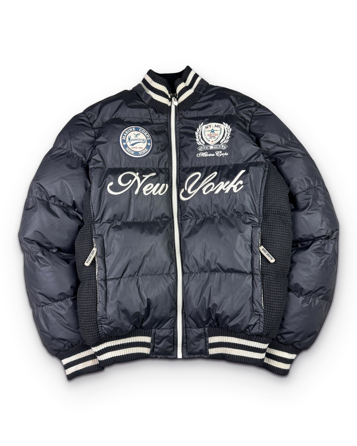 2000's Marine Corps New York Puffer Jacket *rare (M) - Lennys Vintage
