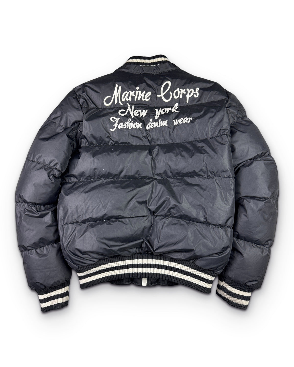 2000's Marine Corps New York Puffer Jacket *rare (M) - Lennys Vintage