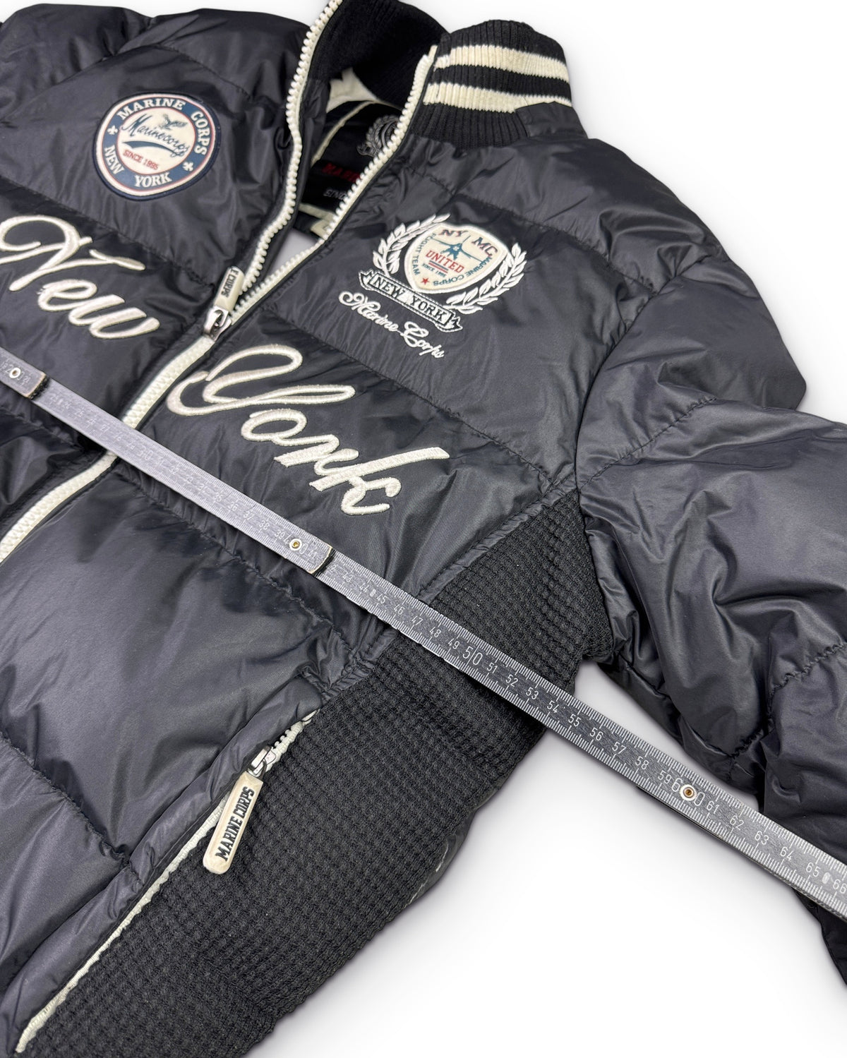 2000's Marine Corps New York Puffer Jacket *rare (M) - Lennys Vintage