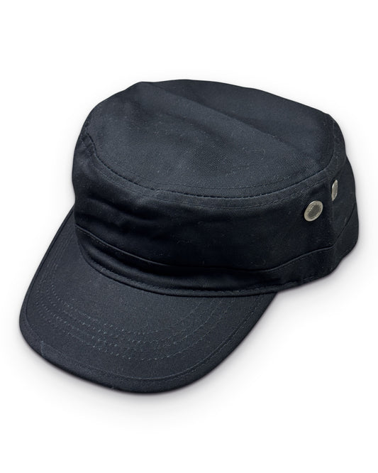 Midnight Navy Military Cap - Lennys Vintage
