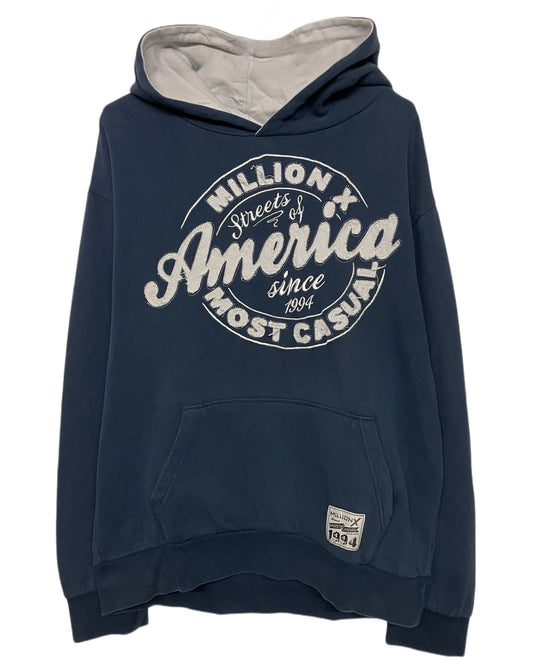 Million X America Hoodie (L) - Lennys Vintage