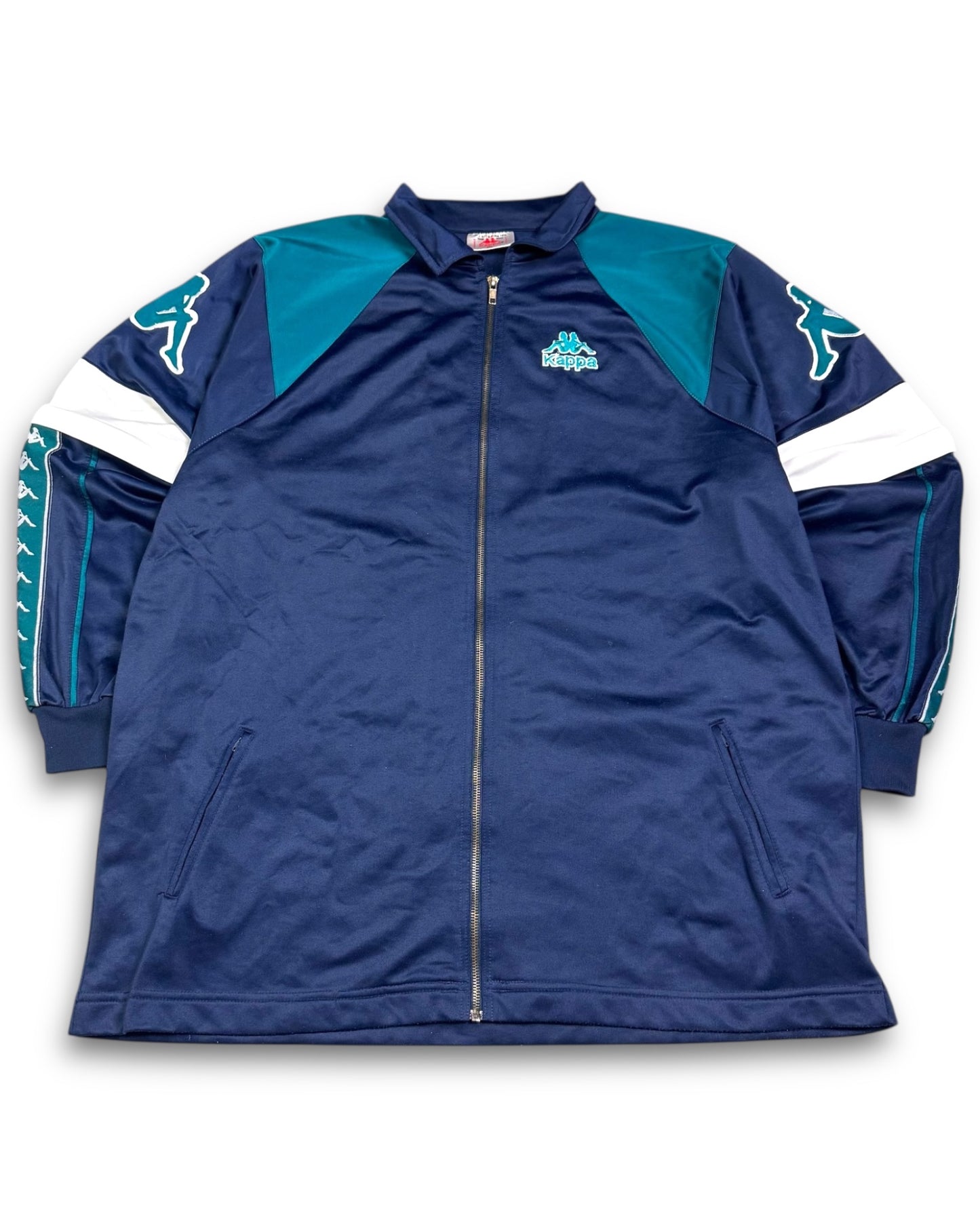 1990's Kappa Navy Track Jacket *rare (XXL)