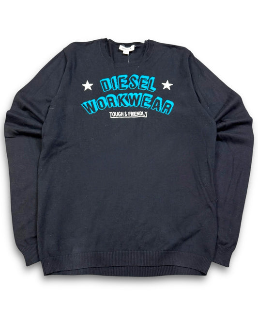 2000's Diesel Black Sweatshirt *rare (XL)