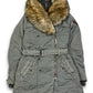 2000's Faux Fur Green Jacket Women's *rare (S)