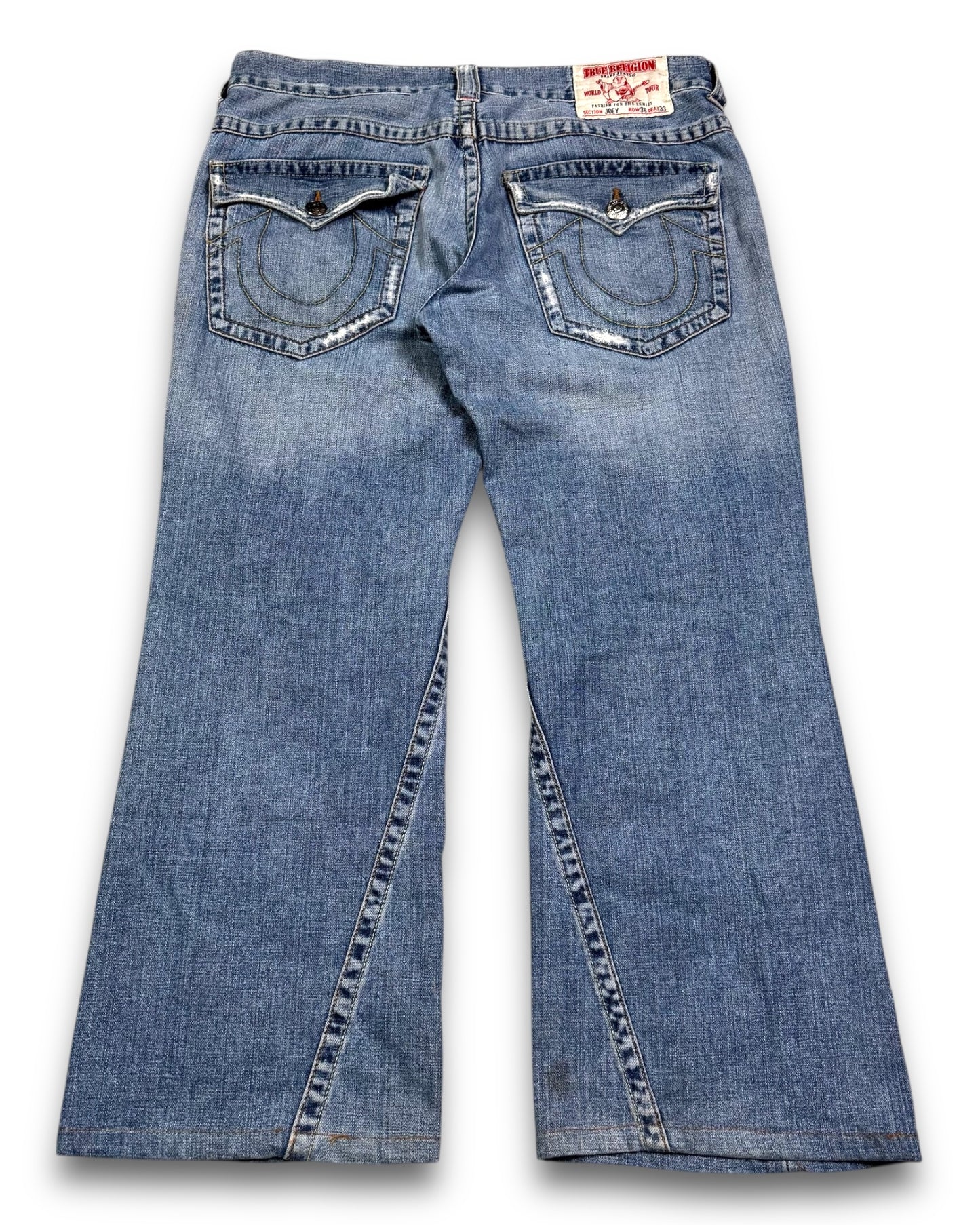 2000's True Religion Baggy Flared Jeans *rare 38x30 (XXL)