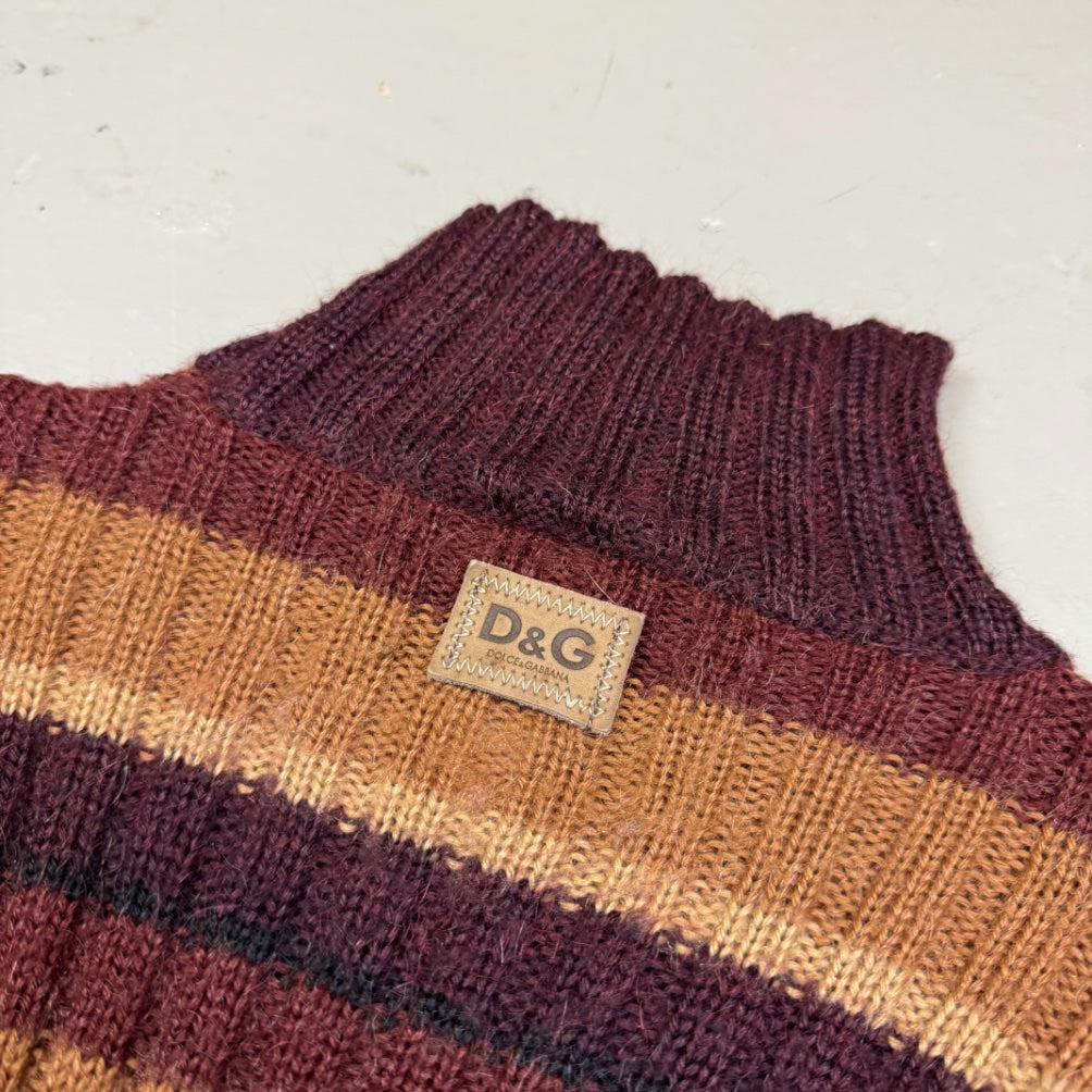 2000's Dolce & Gabbana Brown Longsleeve Women's *very rare (XS)