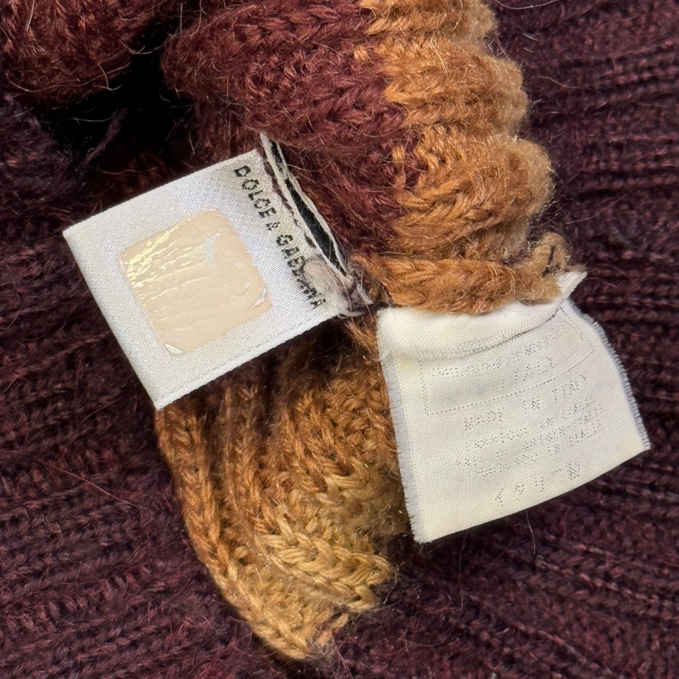 2000's Dolce & Gabbana Brown Longsleeve Women's *very rare (XS)