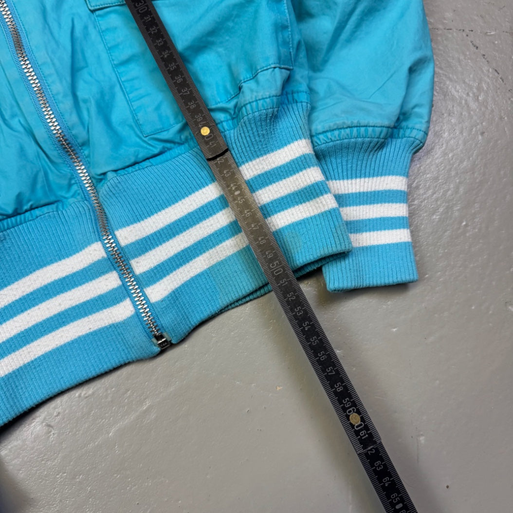 1990's Adidas Sky Blue Track Jacket Women‘s *very rare (XS)