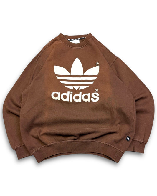1990's Adidas Brown Sweatshirt *very rare (L)