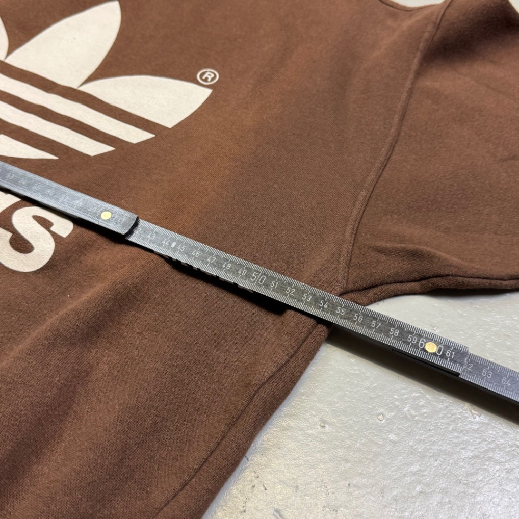 1990's Adidas Brown Sweatshirt *very rare (L)