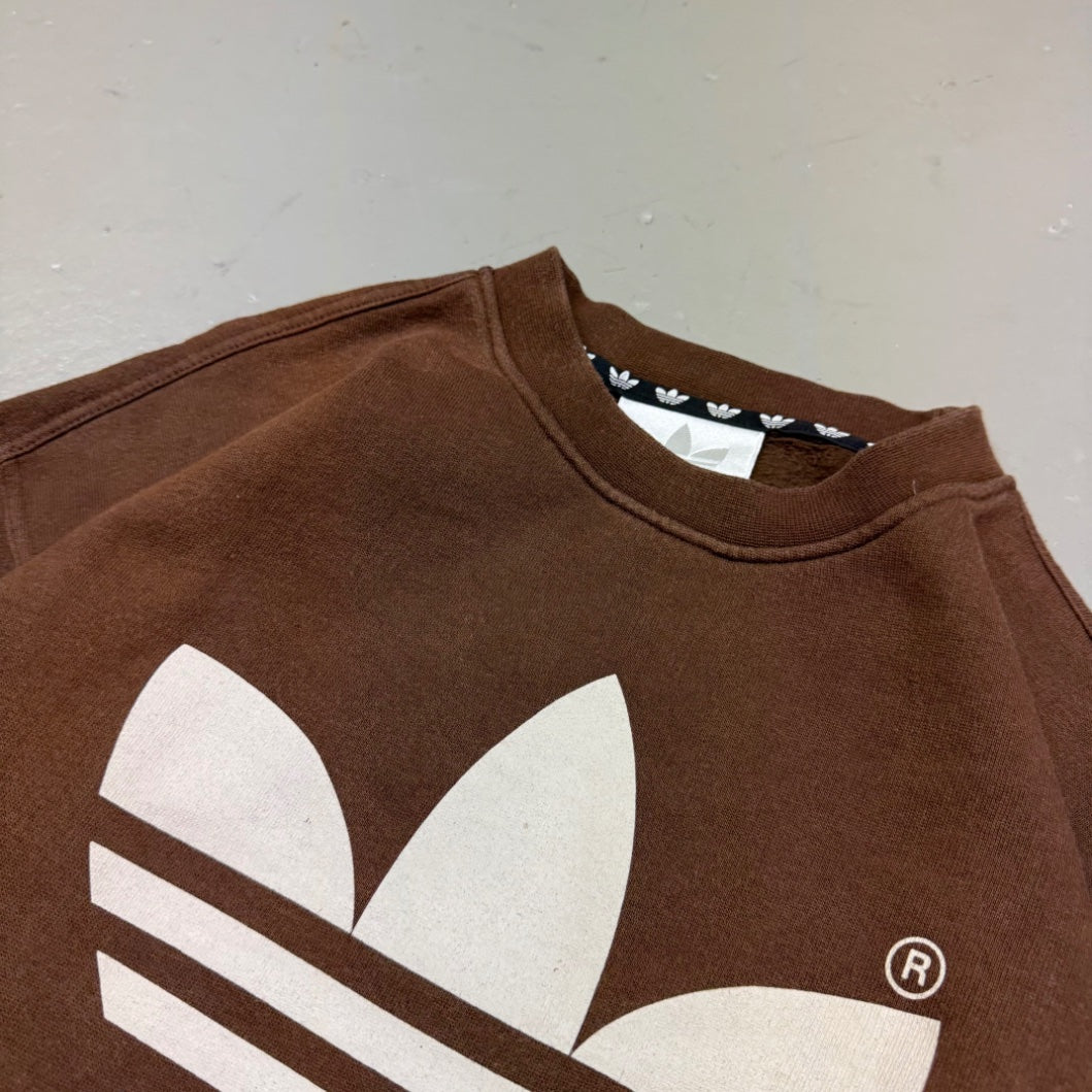 1990's Adidas Brown Sweatshirt *very rare (L)