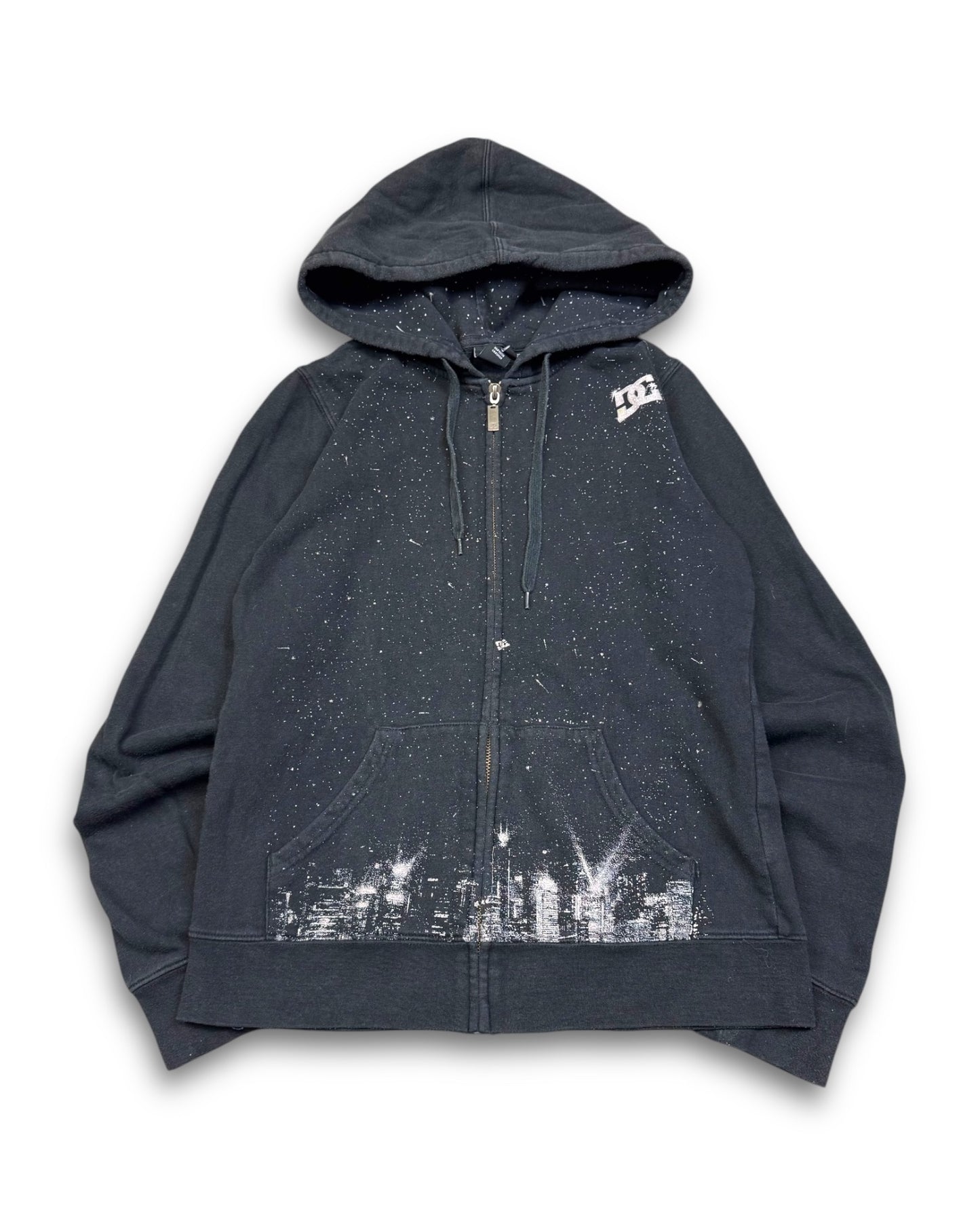 2000's Dc Black Zip Hoodie *rare (K)