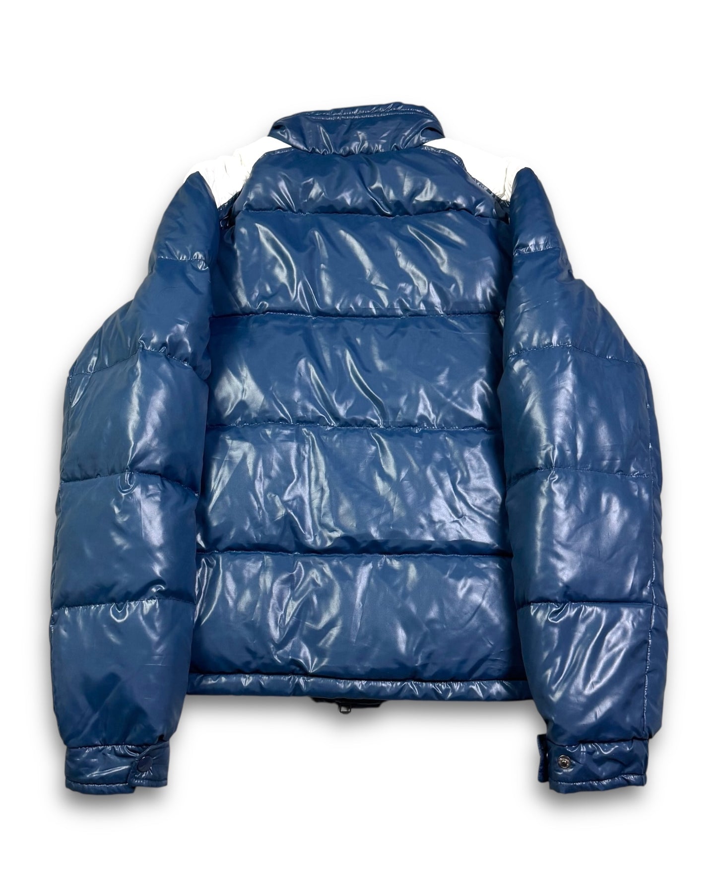 2000's Shiny Navy Puffer Jacket *rare (M)