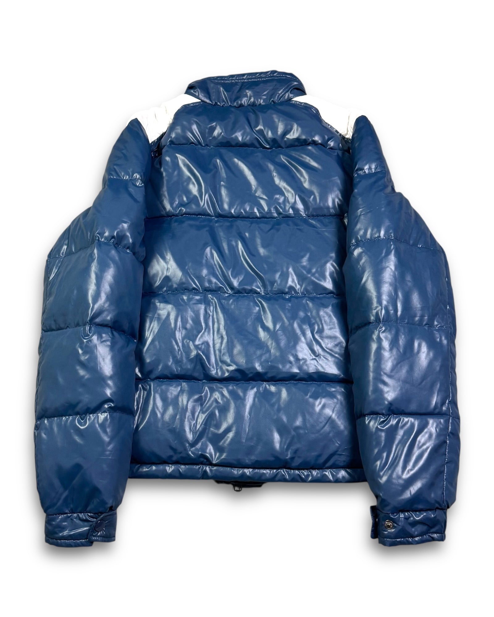 2000's Shiny Navy Puffer Jacket *rare (M)