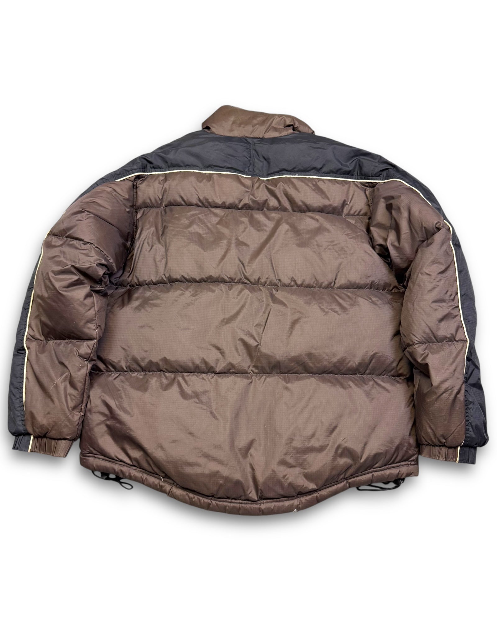 2000's Replay Blue Jeans Brown Puffer Jacket *rare (M)