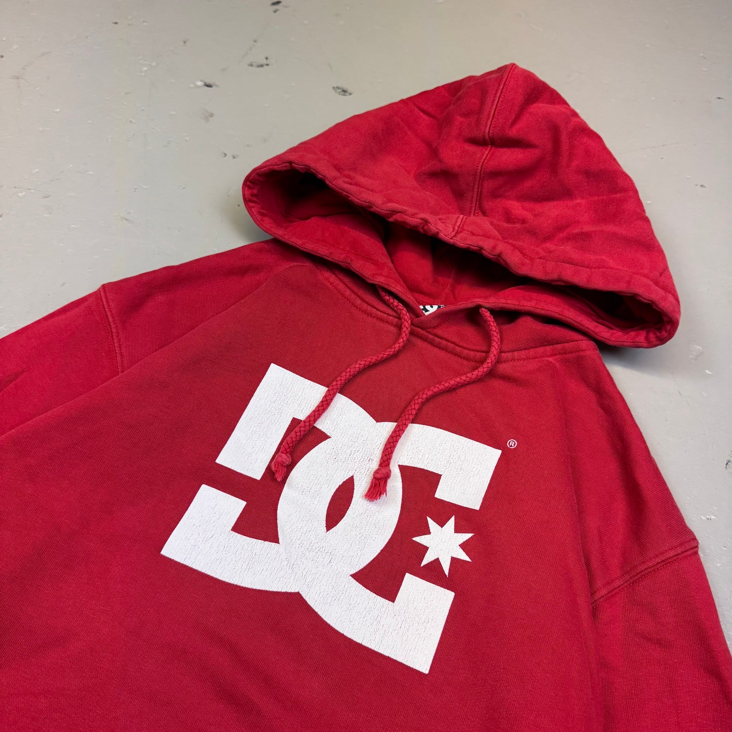 2000's Dc Shoes Red Hoodie *rare (S)
