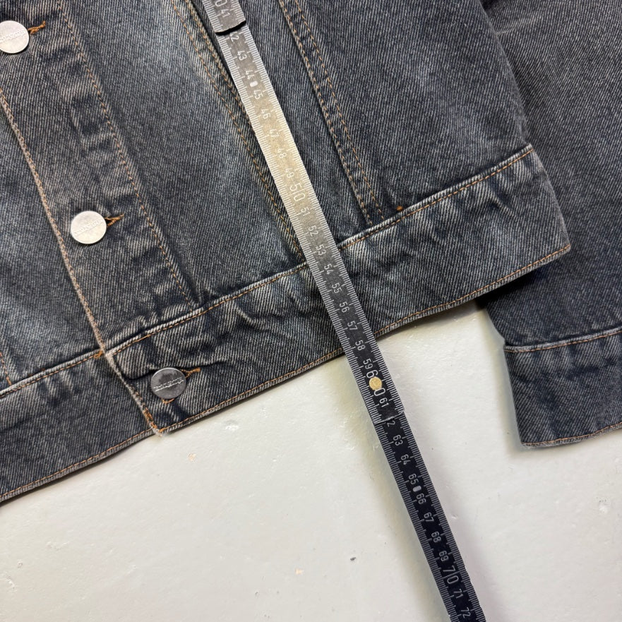 2000's Gray Denim Jacket *rare (M)