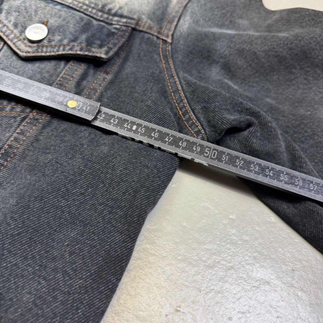 2000's Gray Denim Jacket *rare (M)