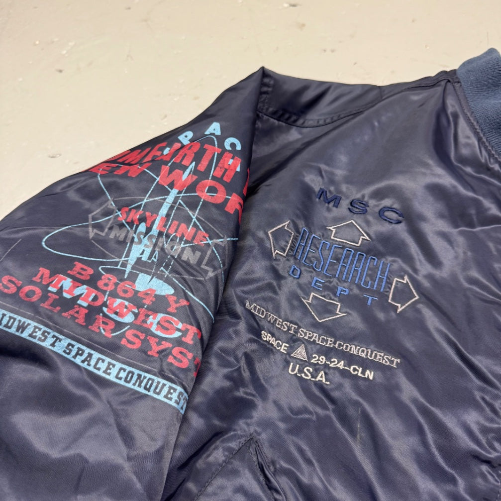 1990's Midwest Int. Reversible 2in1 Navy Jacket *very rare (L)