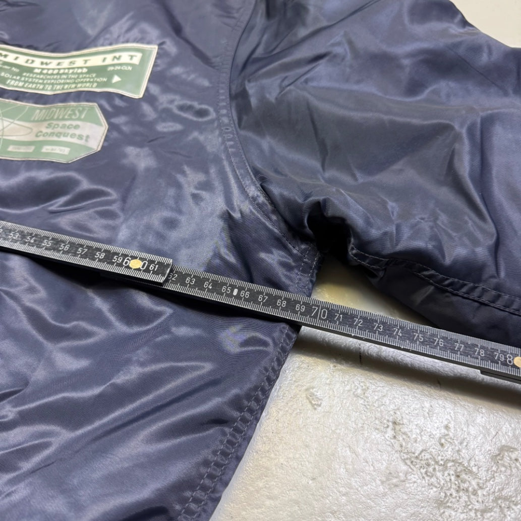1990's Midwest Int. Reversible 2in1 Navy Jacket *very rare (L)