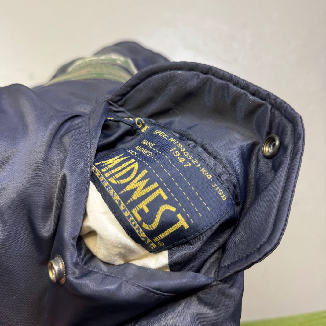 1990's Midwest Int. Reversible 2in1 Navy Jacket *very rare (L)