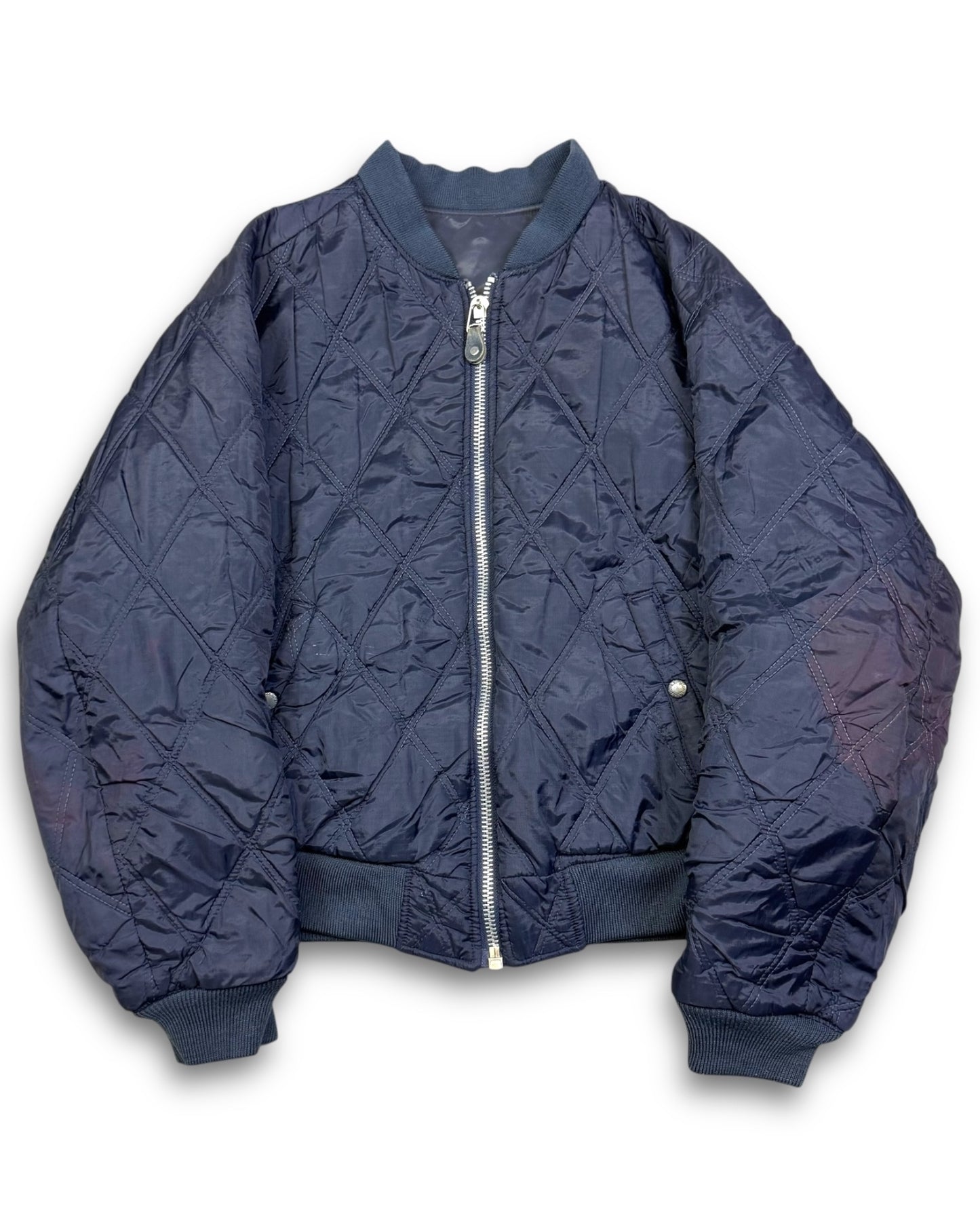 1990's Midwest Int. Reversible 2in1 Navy Jacket *very rare (L)